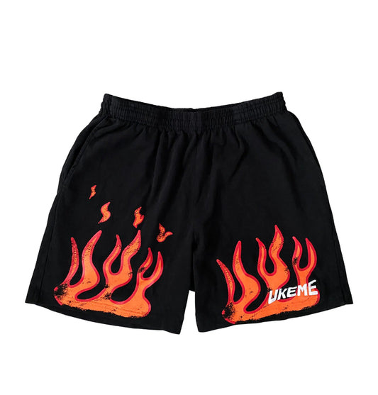 Burning Flames Shorts UKEME OFFICIAL